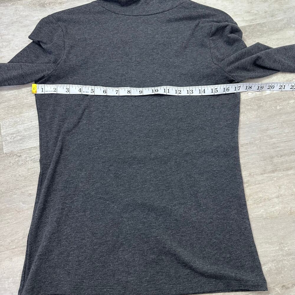 White + Warren Turtleneck in Charcoal Heather Size Small - Picture 6 of 8